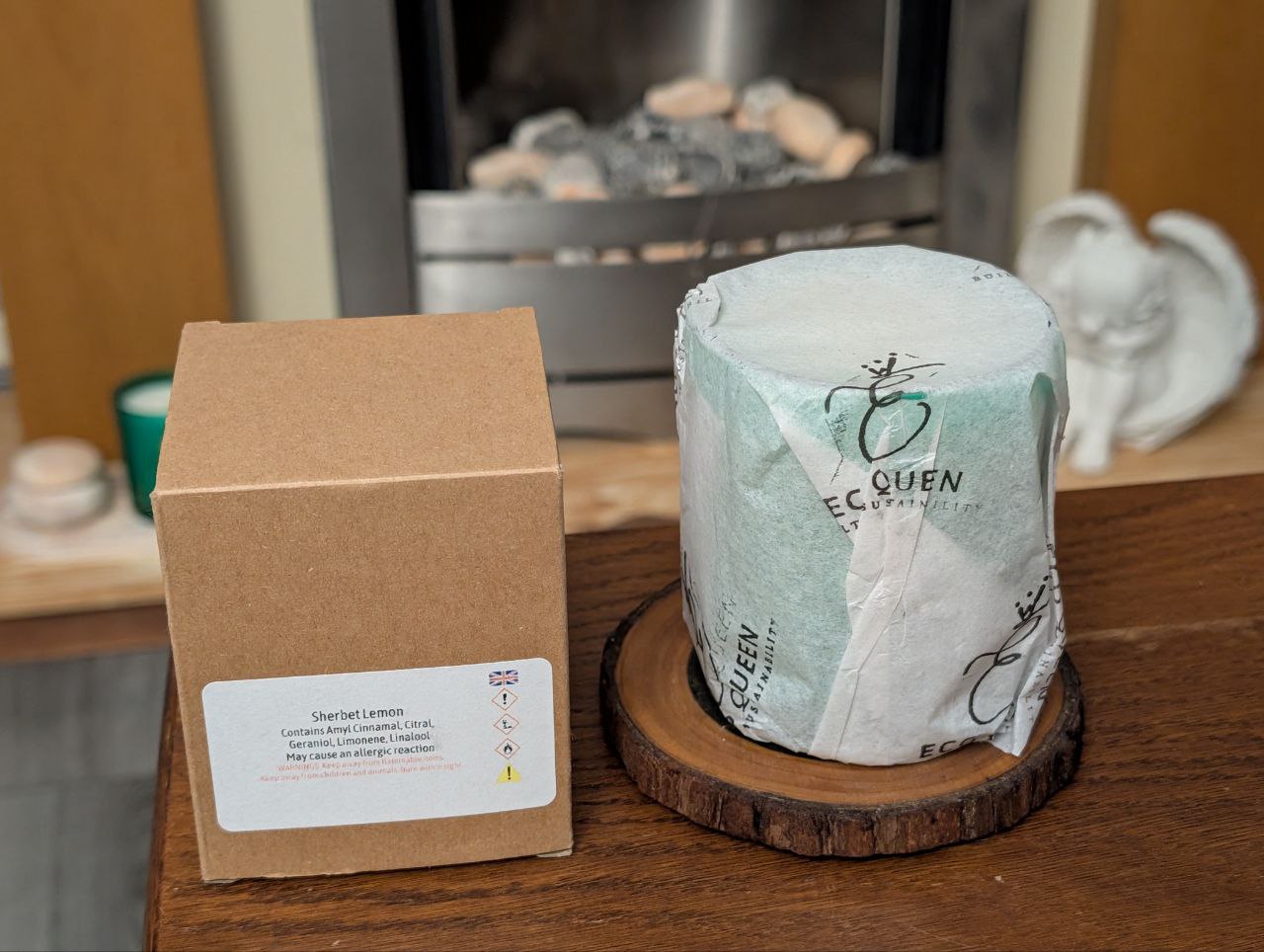 Sherbet Lemon Coconut Wax Candle | Luxury, Plastic-Free, Hand-Poured in Leeds