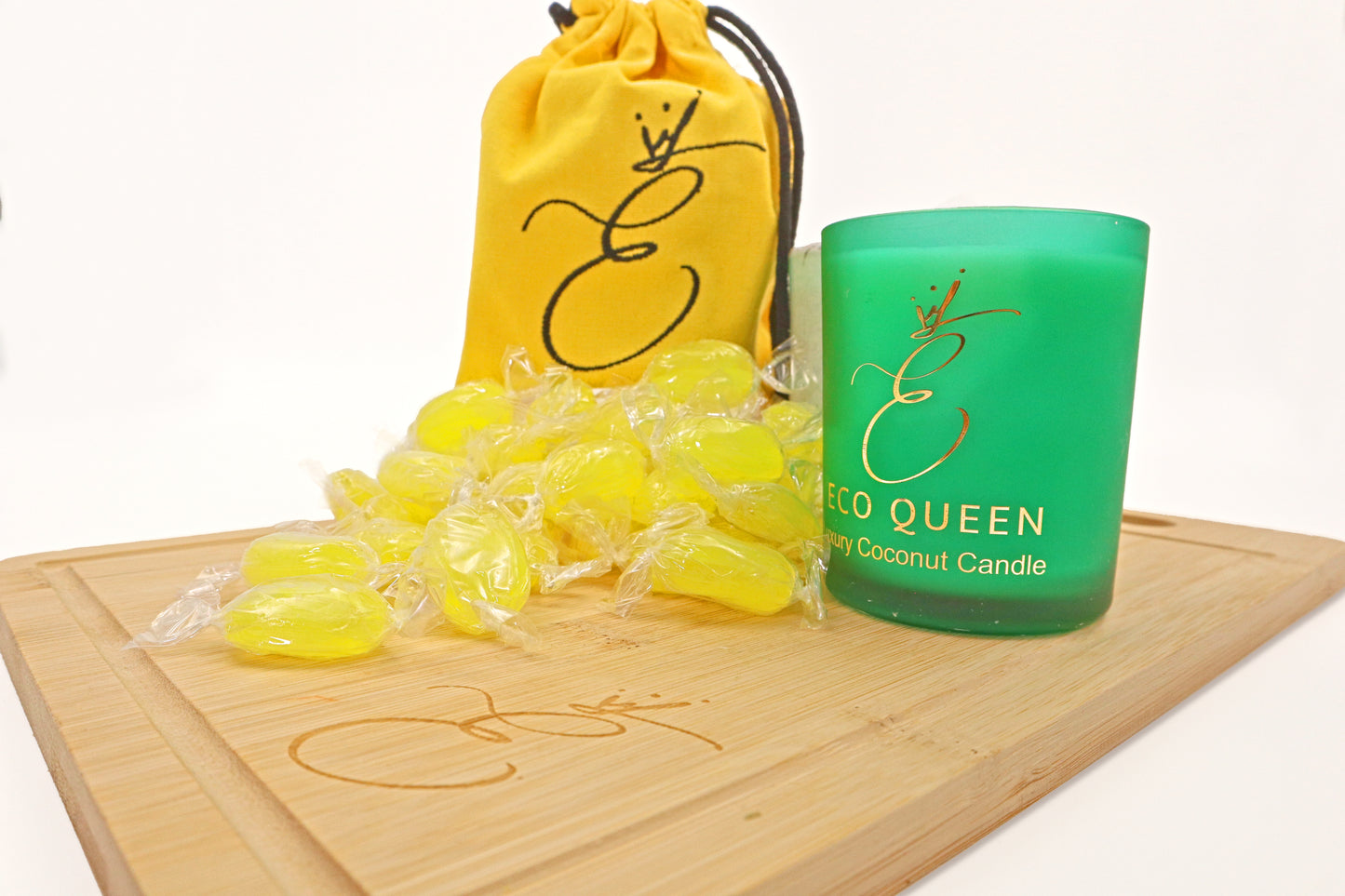 Sherbet Lemon Coconut Wax Candle | Luxury, Plastic-Free, Hand-Poured in Leeds