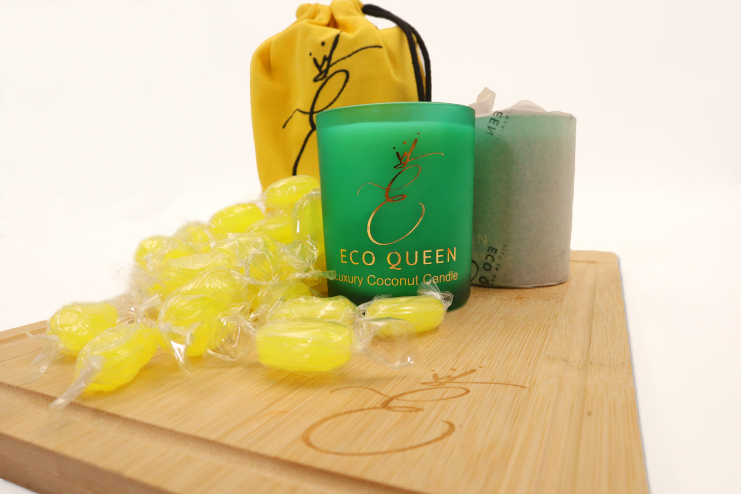 Sherbet Lemon Coconut Wax Candle | Luxury, Plastic-Free, Hand-Poured in Leeds
