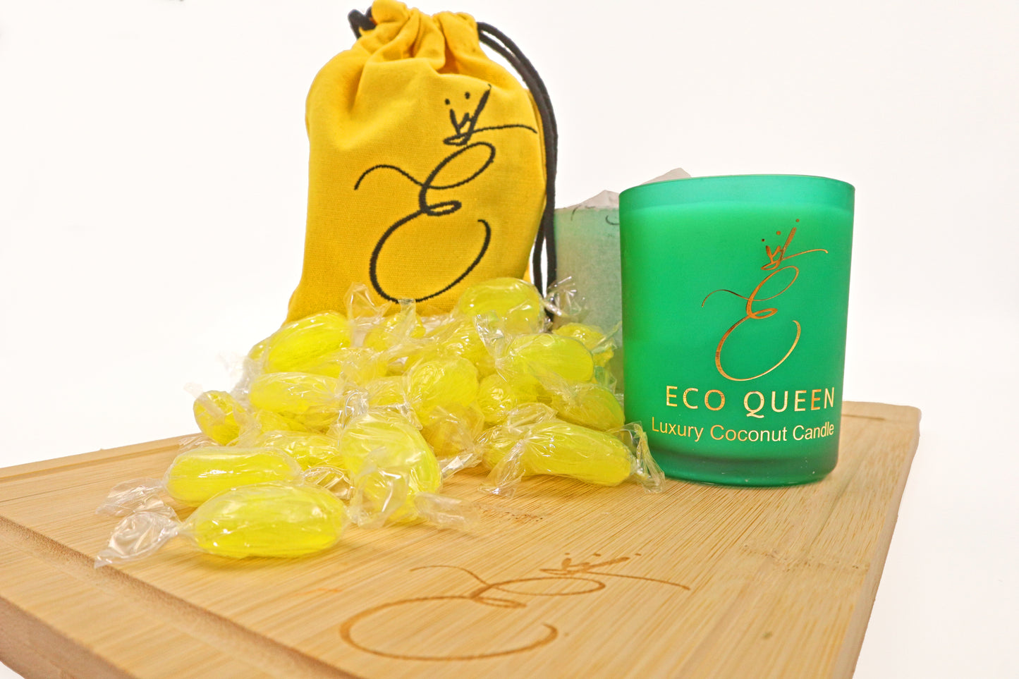 Sherbet Lemon Coconut Wax Candle | Luxury, Plastic-Free, Hand-Poured in Leeds