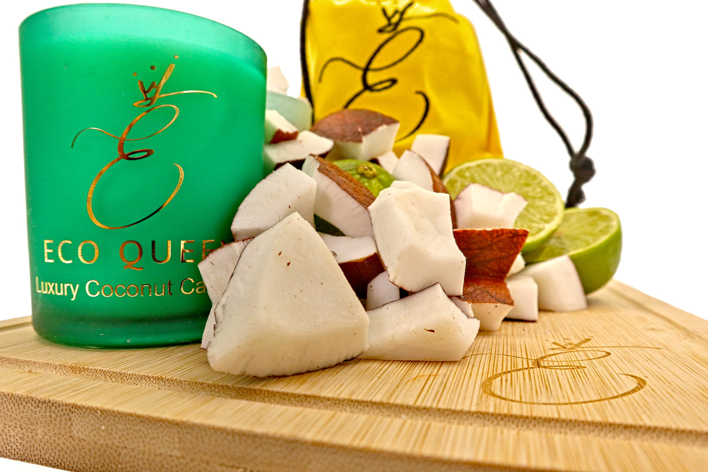 Coconut & Lime Coconut Wax Candle | Luxury, Plastic-Free, Hand-Poured in Leeds